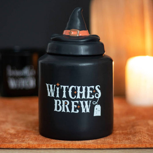 Witches Brew Ceramic Halloween Tea Canister - September Drop