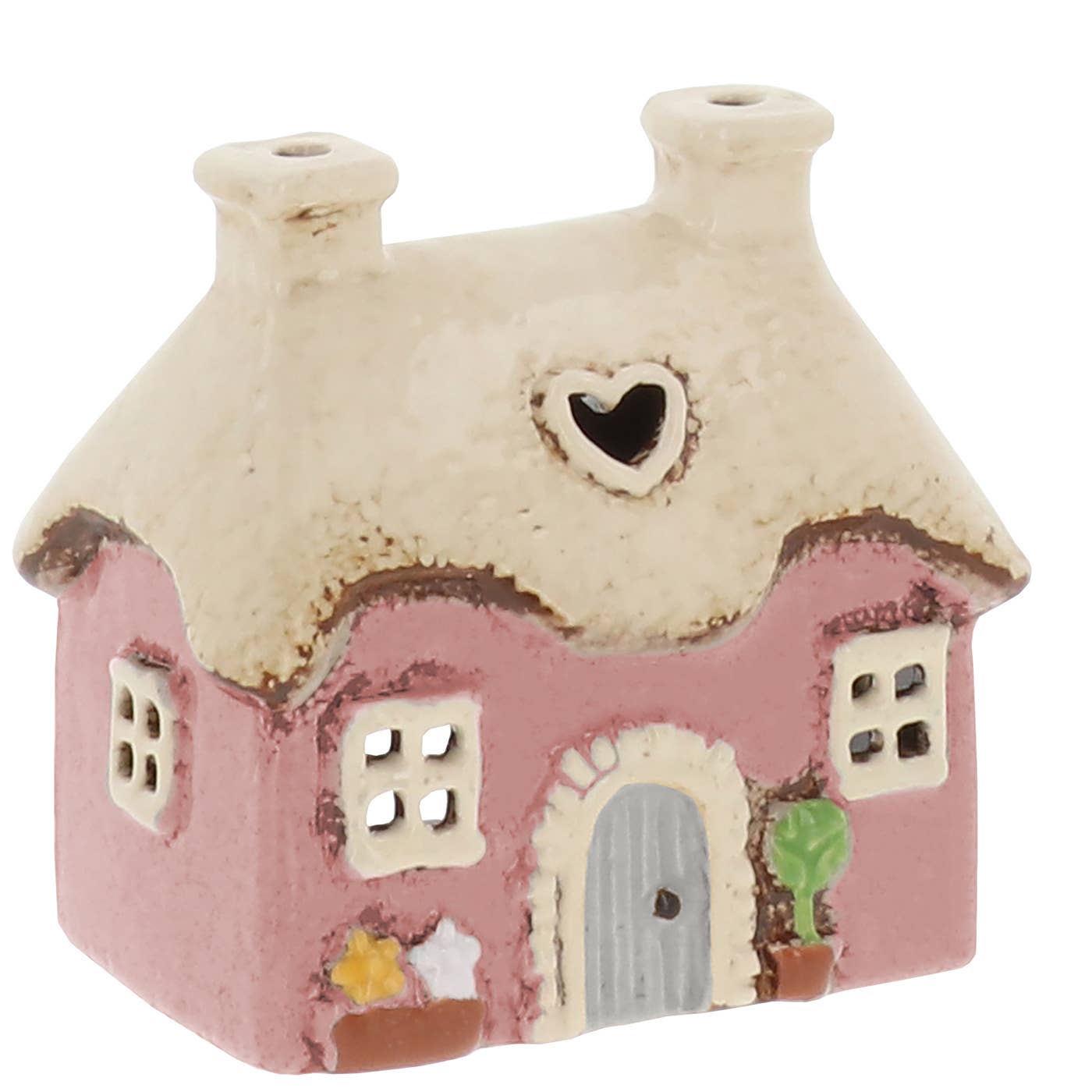 Village Pottery Mini Heart Cottage Pink - Arriving in Store Late May