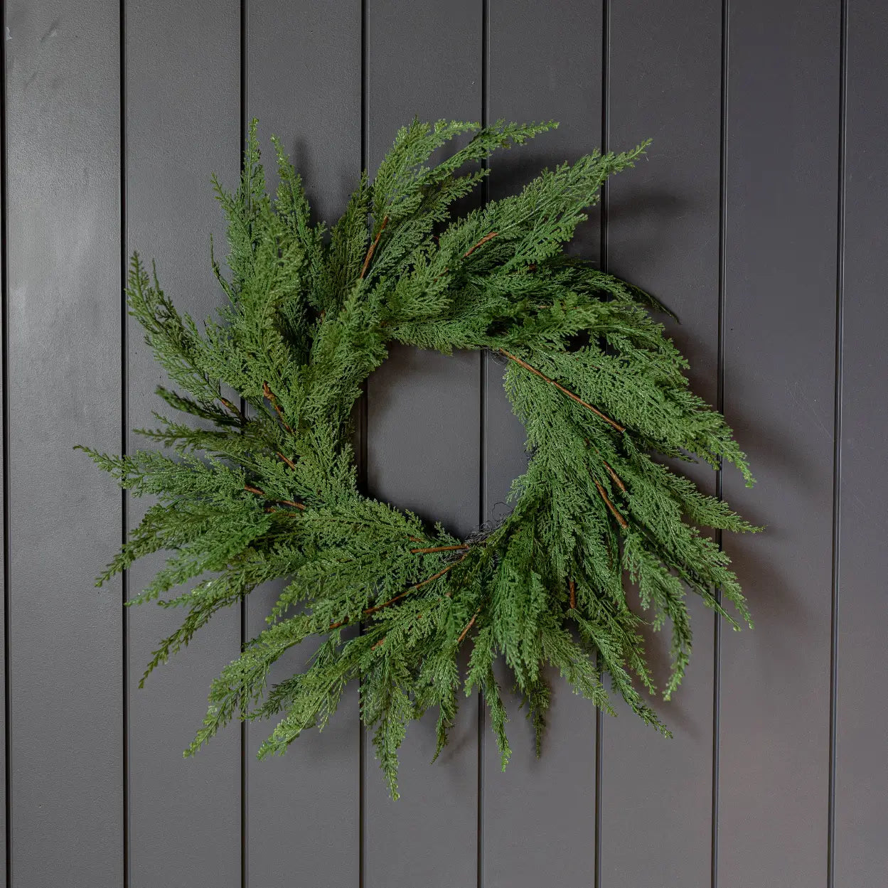 Cypress Leaf Wreath - 24"- November Drop