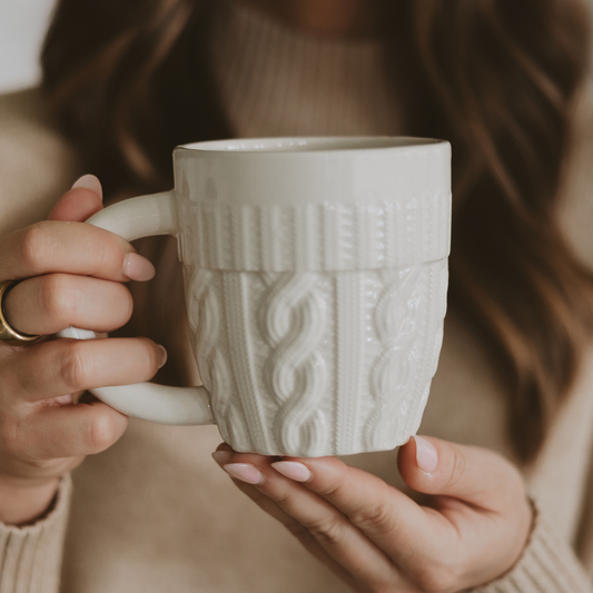 Cream Sweater Coffee Mug - Arriving in Store September