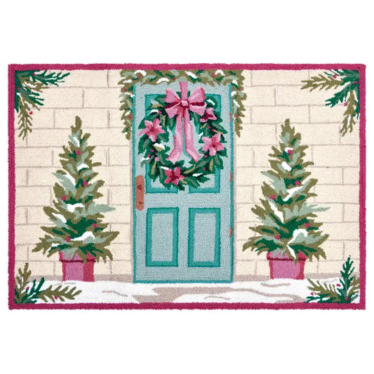 Holiday Front Porch Hook Rug