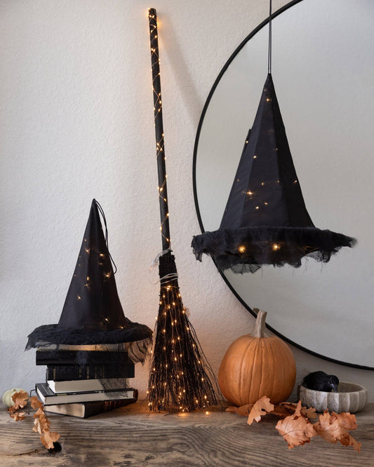 Light up Witch Hat Set of 3 - Arriving in Store September