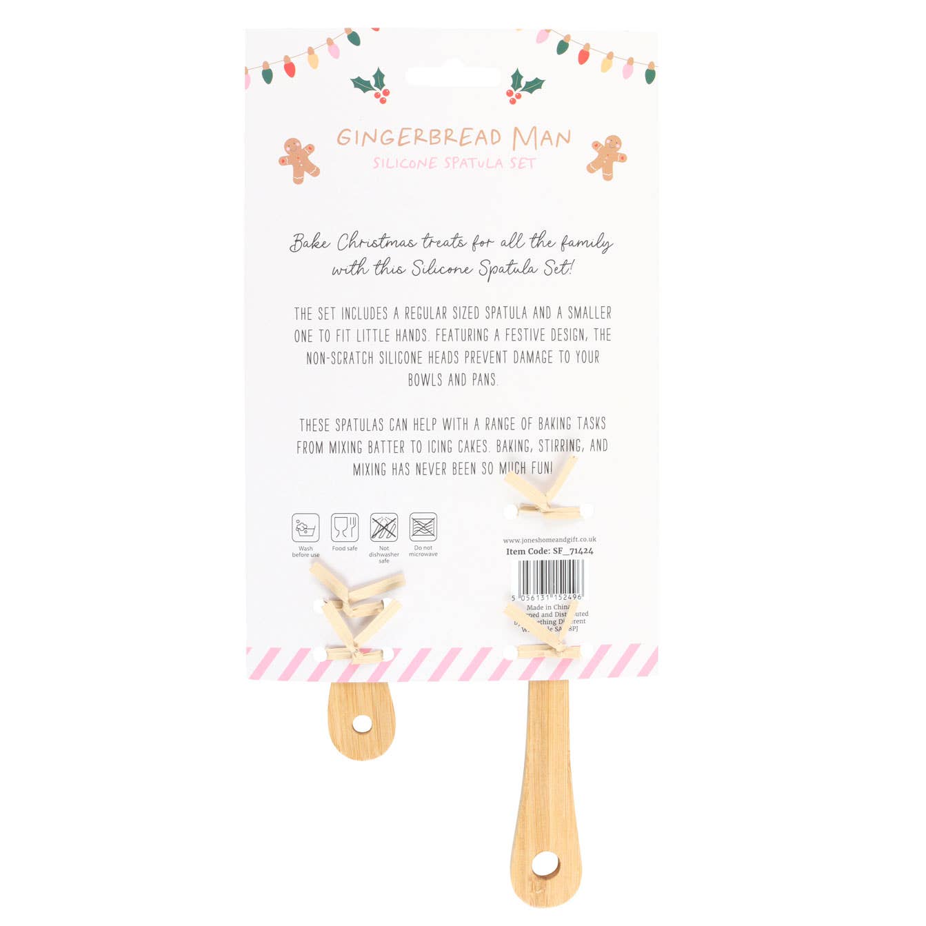 Christmas Gingerbread Man Silicone Spatula Set