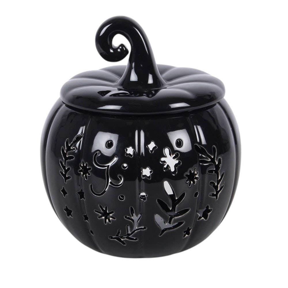 Black Folk Pumpkin Oil Burner and Wax Warmer - Arriving in Store September