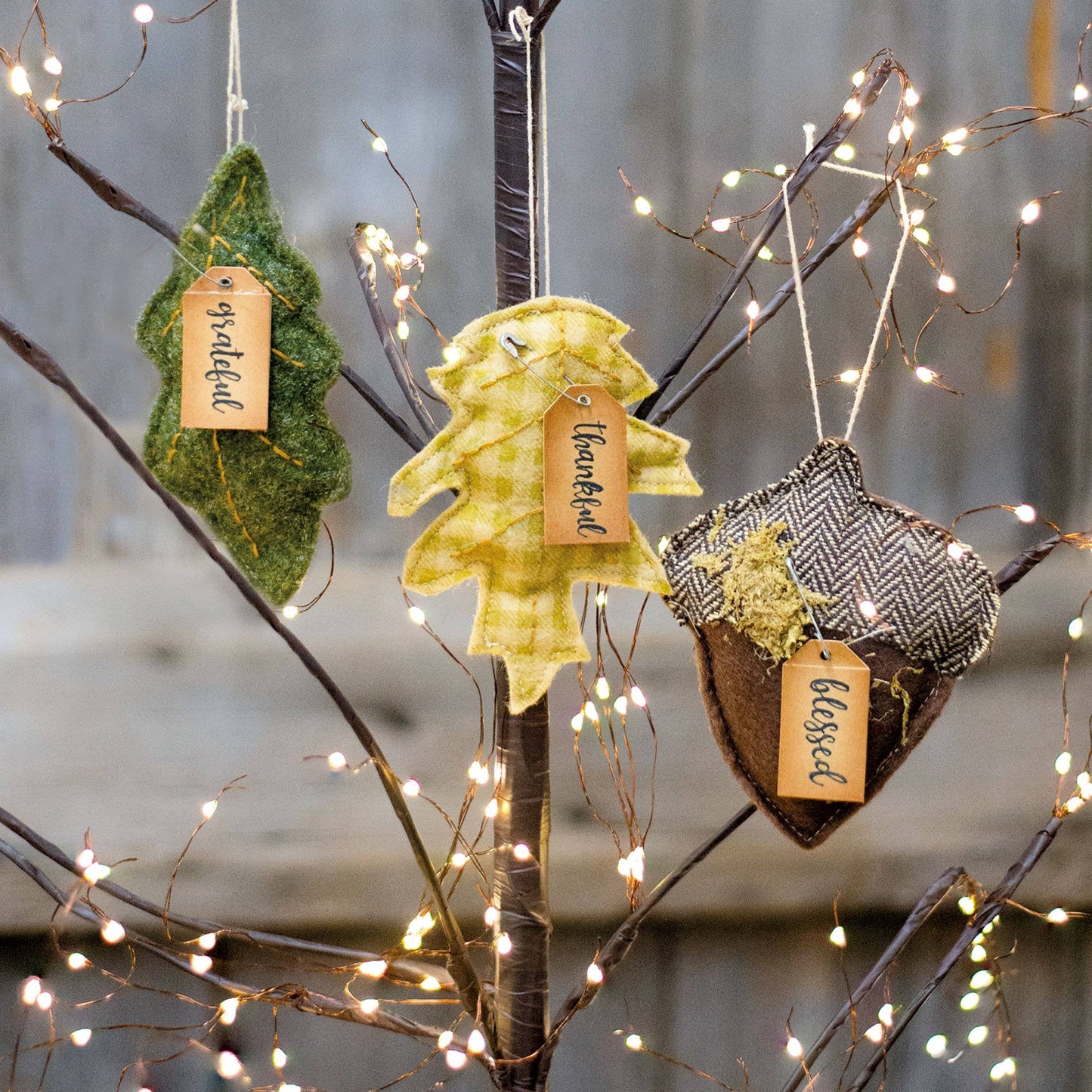 3/Set, Felt Fall Ornaments - Arriving in Store September