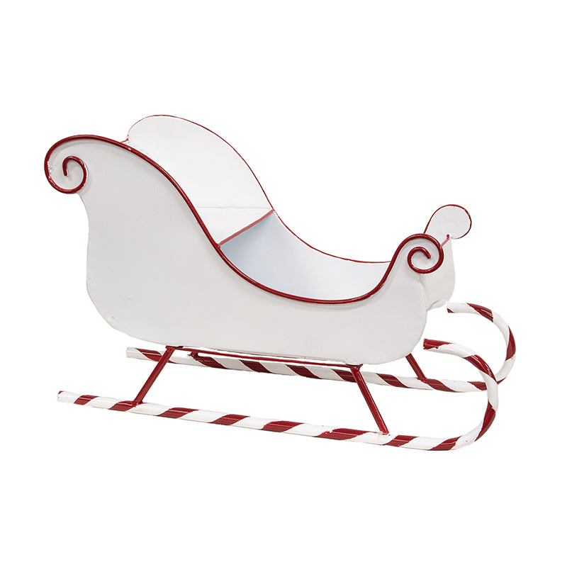 Candy Cane Metal Sleigh - September Drop