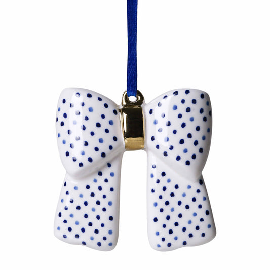 Christmas ornament bow dots - November Drop