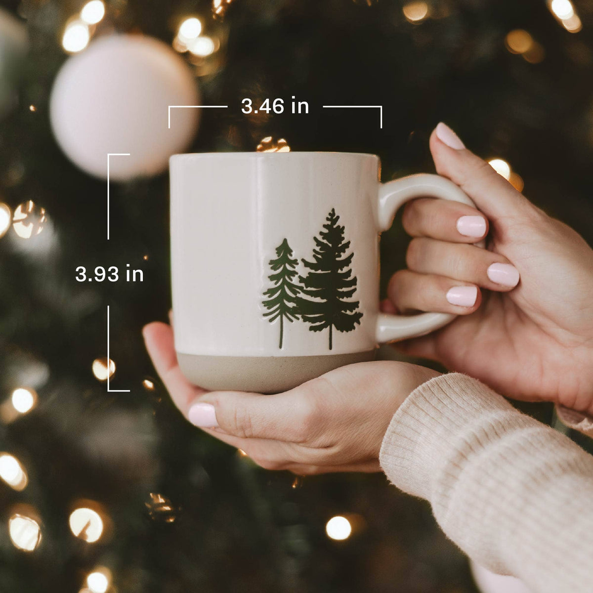 Green Fair Isle Sweater Stoneware Coffee Mug - Arriving in Store Late October