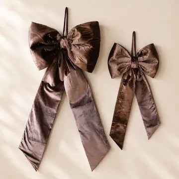 Manor House Grand Borwn Velvet Bow - Arriving in Store September/October