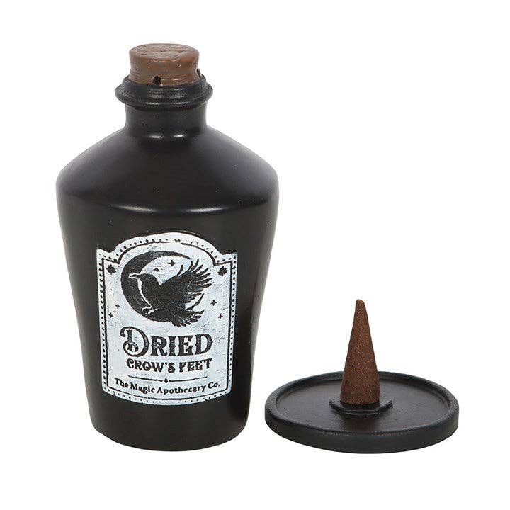 Dried Crow's Feet Gothic Incense Cone Holder - September Drop