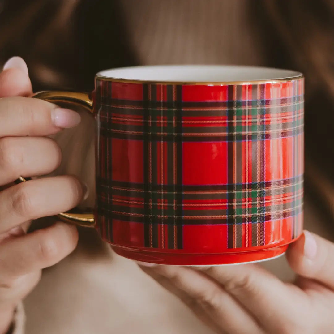 Red Plaid Coffee Mug - Arriving in Store October