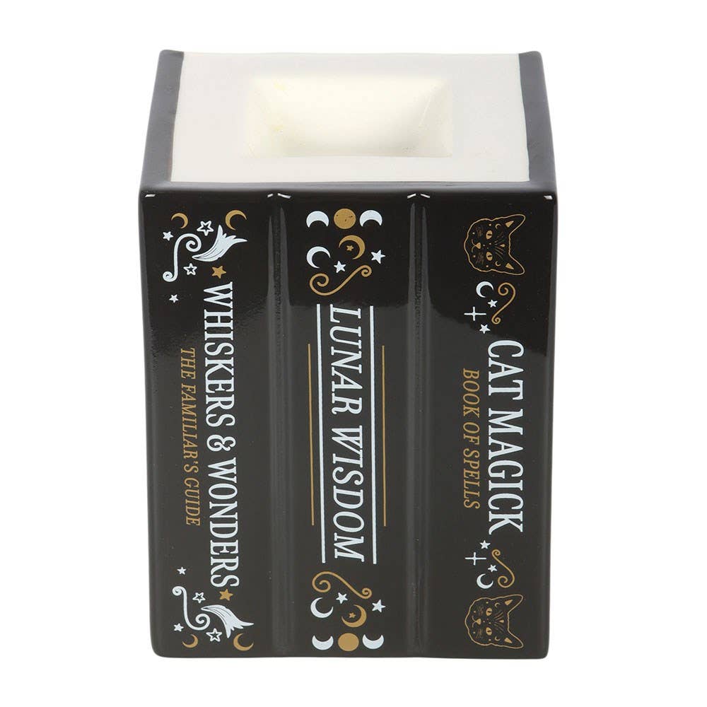 Black Cat Book of Spells Oil Burner and Wax Warmer - Arriving in Store September