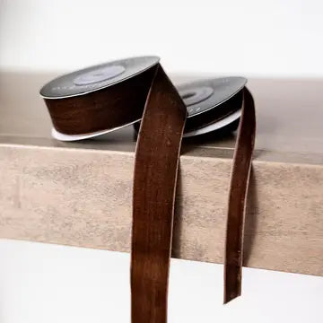 Brown Velvet Ribbon - Arriving in Store October
