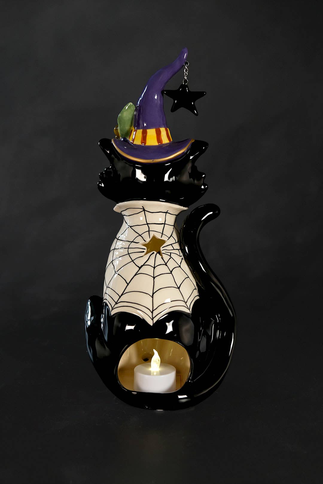 Halloween Black Cat Tealight Holder - Arriving in Store September