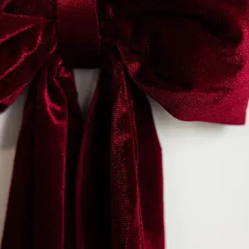 Manor House Deep Red Velvet Bow - Arriving in Store September/October