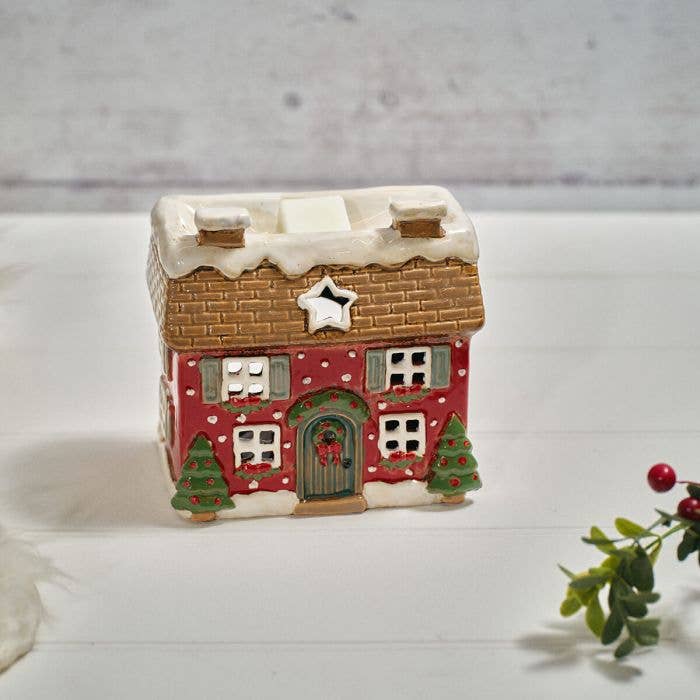 Holly Cottage Stoneware House Wax Melt Burner - Arriving in Store September