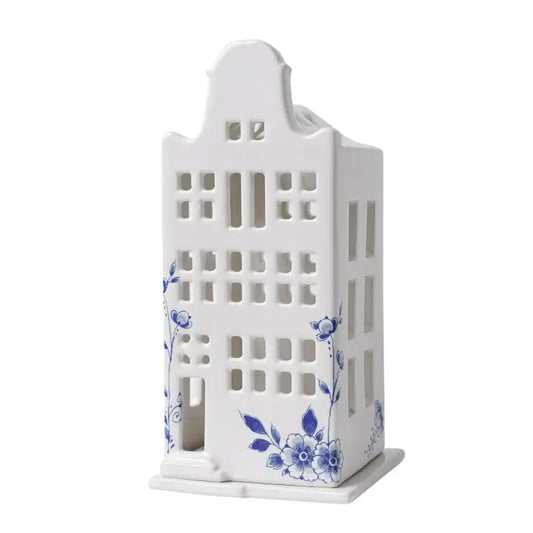 Delft Bell House Tea Light Holder - September Drop