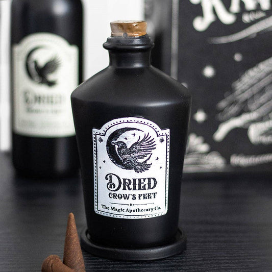 Dried Crow's Feet Gothic Incense Cone Holder - September Drop