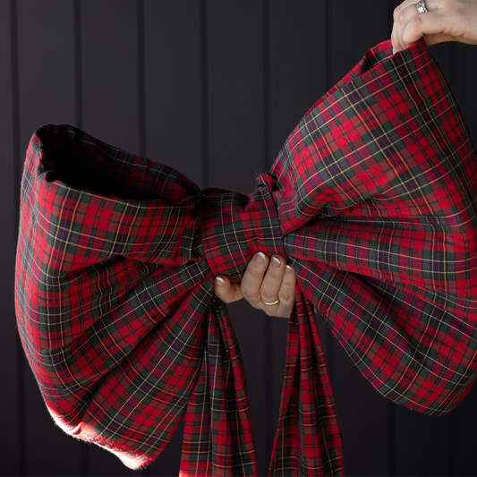 Manor House Grand Red Tartan Bow - Arriving in Store October