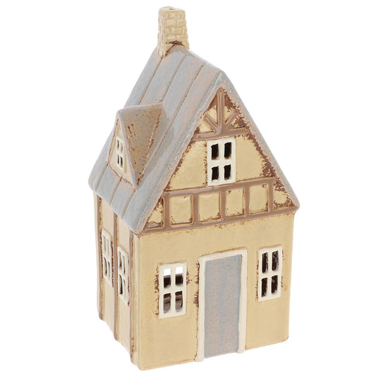 Village Pottery Tudor hse gdn Tealight - September Drop