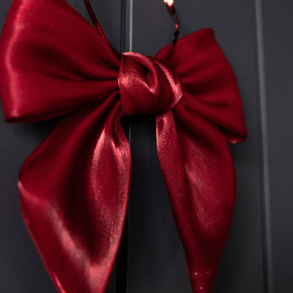 Bow Gauze Red Set of 3 - November Drop