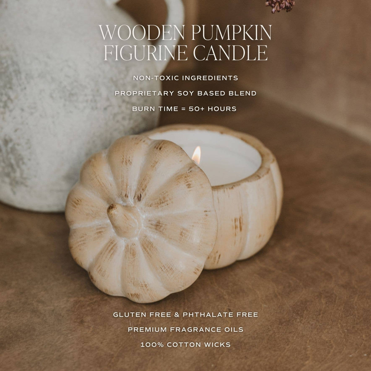 Pumpkin Spice Soy Candle 8 oz Pumpkin Jar - Arriving in Store Late October
