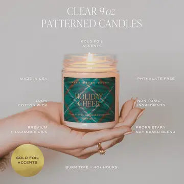 Merry and Bright 9 oz Soy Candle - Arriving in Store October