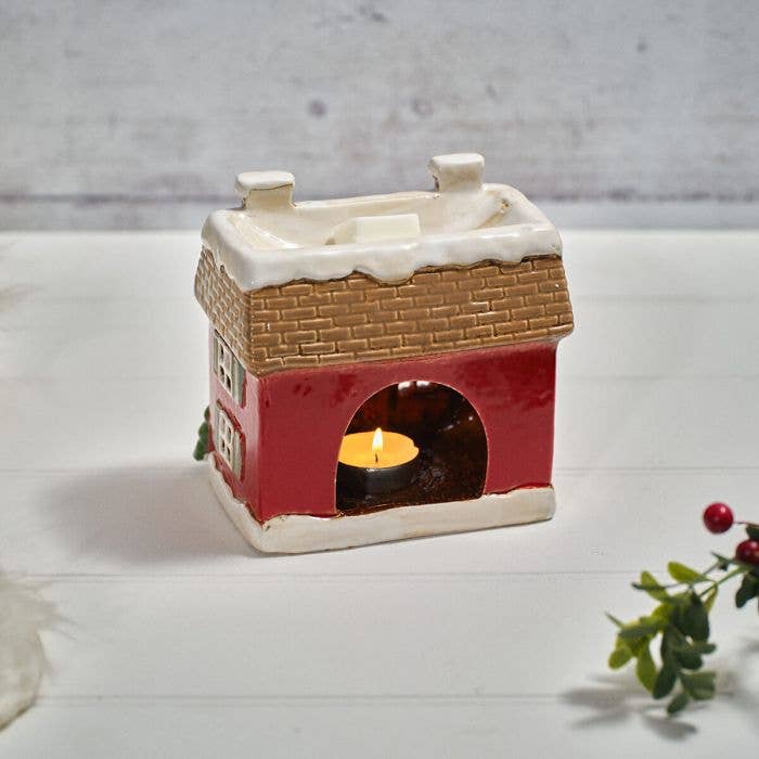 Holly Cottage Stoneware House Wax Melt Burner - Arriving in Store September