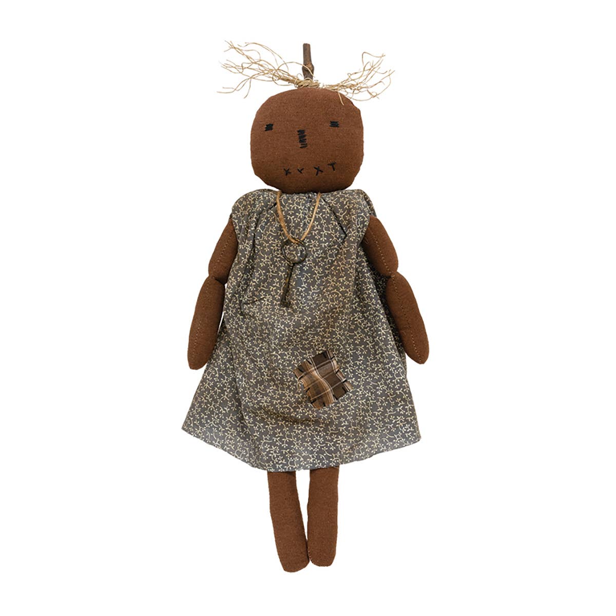 Pumpkin Girl With Antique Key Necklace - Arriving in Store September