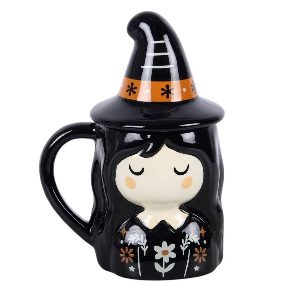 Frightful Folk Witch Lidded Mug - Arriving in Store September