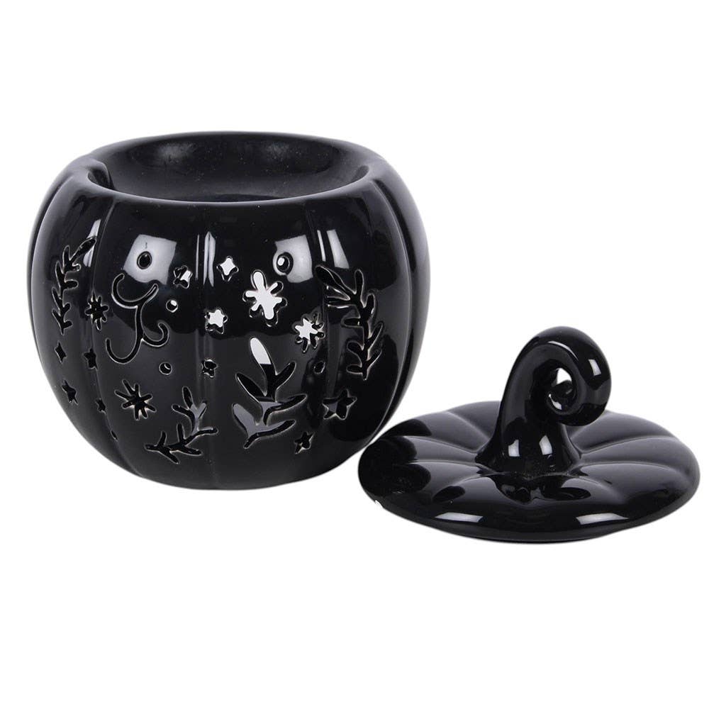 Black Folk Pumpkin Oil Burner and Wax Warmer - Arriving in Store September