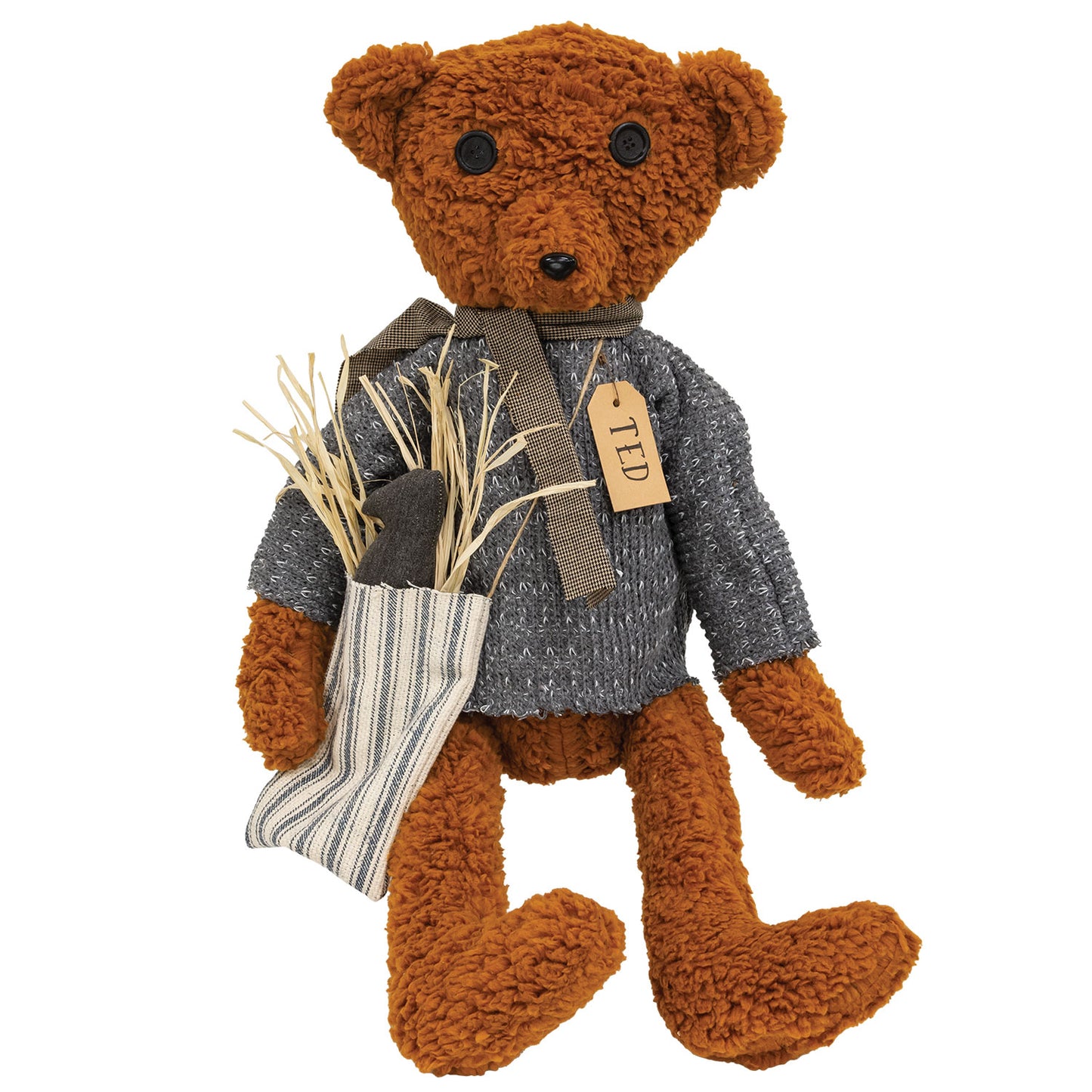 Ted E Bear Doll W/Crow - September Drop