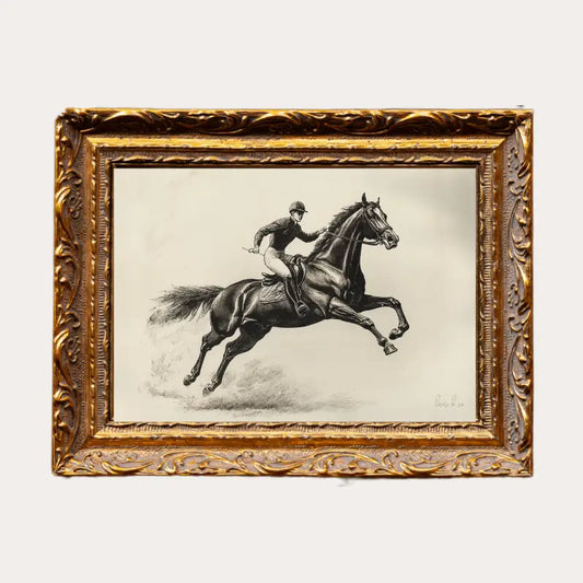 Manor House Cavalier Horse Sketch - Arriving in Store October