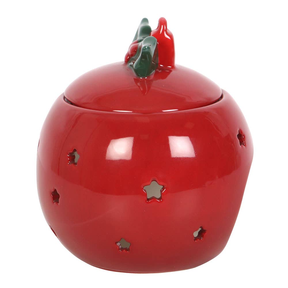 Red Christmas Ornament Bauble Oil Burner - September Drop