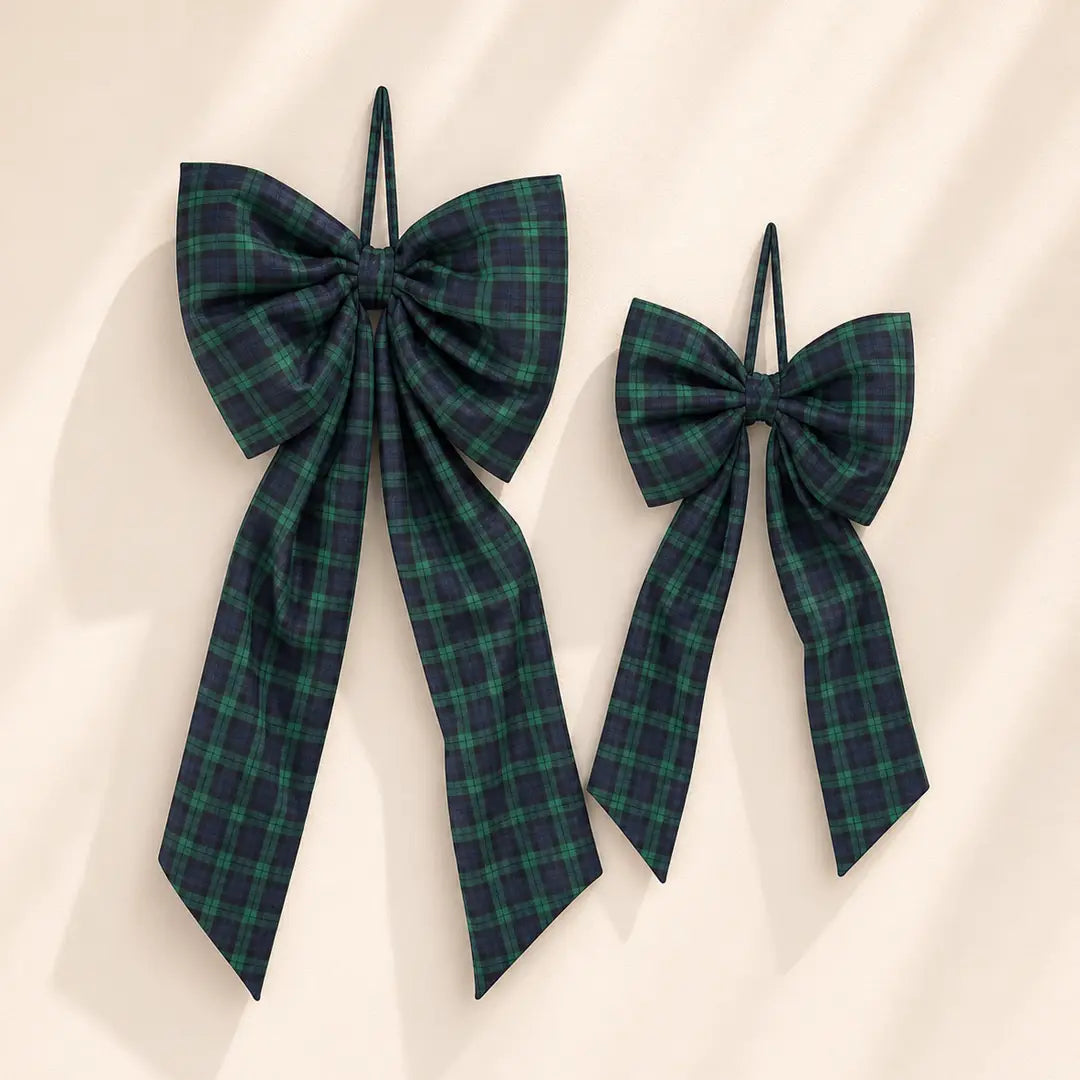 Manor House Grand Green Tartan Bow - Arriving in Store October