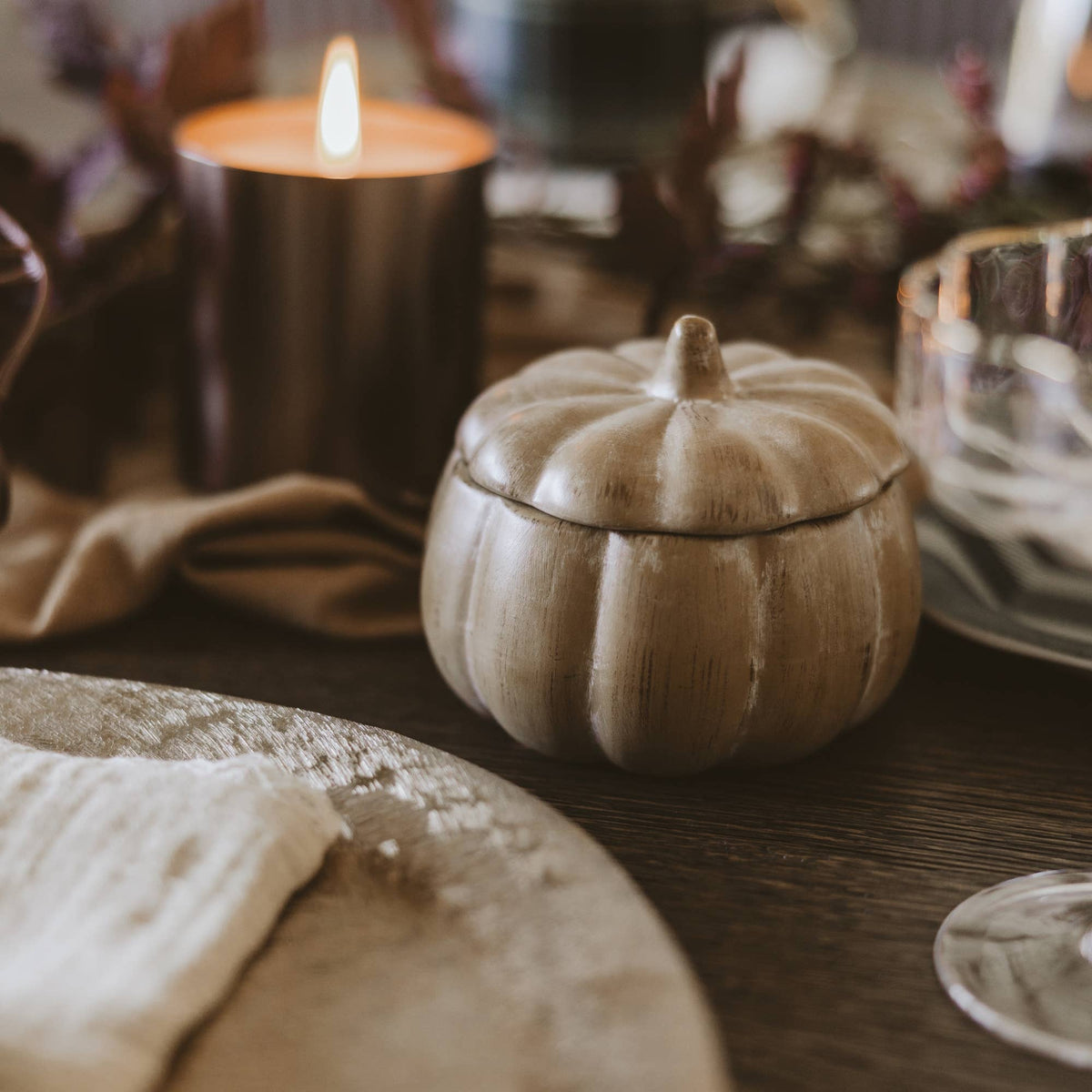 Pumpkin Spice Soy Candle 8 oz Pumpkin Jar - Arriving in Store Late October