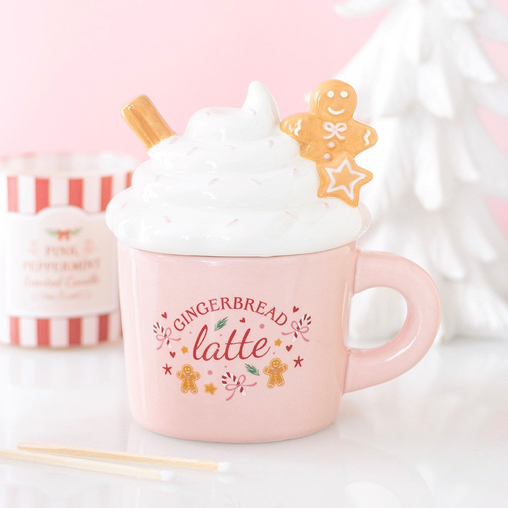 Pink Gingerbread Latte Oil Burner and Wax Warmer - Arriving in Store September