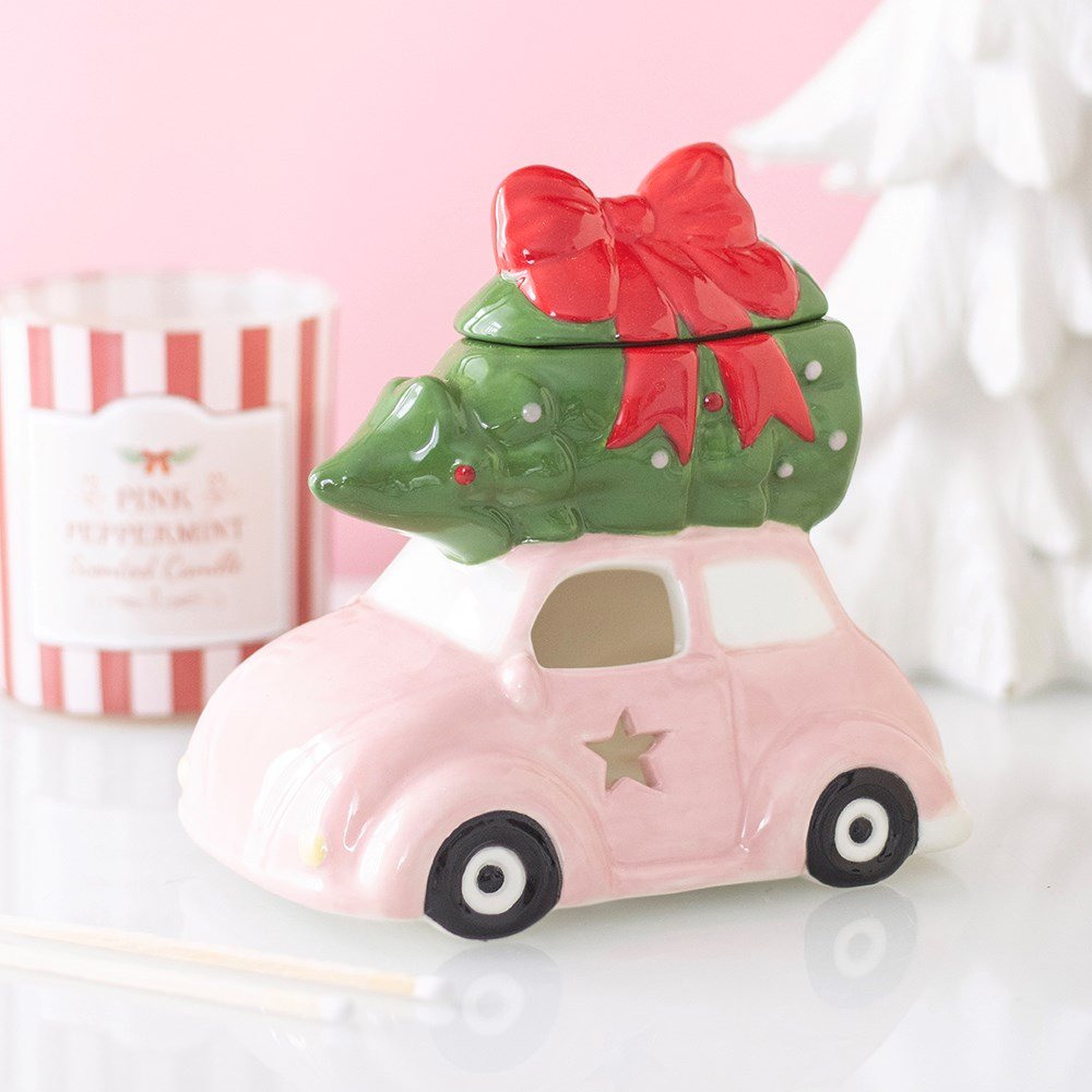 Pink Car with Christmas Tree Oil Burner - Arriving in Store September