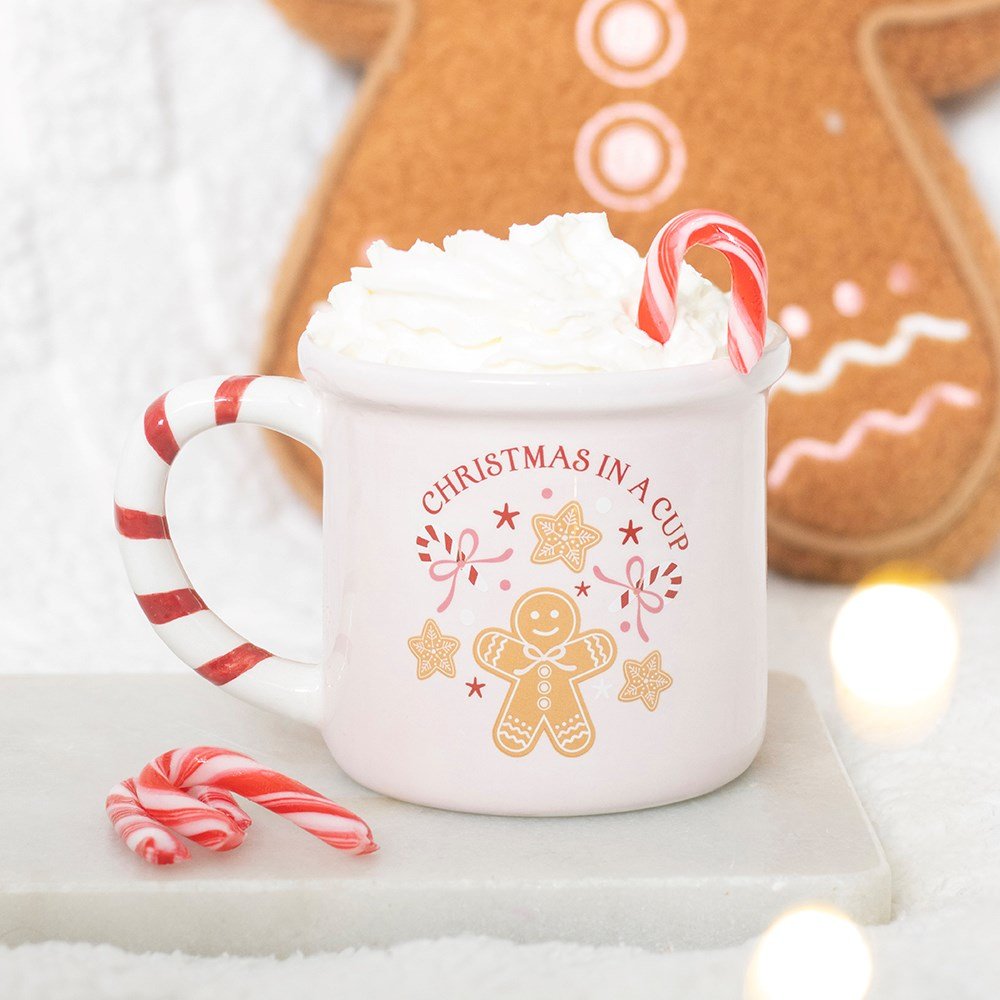 Pink Christmas in a Cup Mug - Arriving in Store September