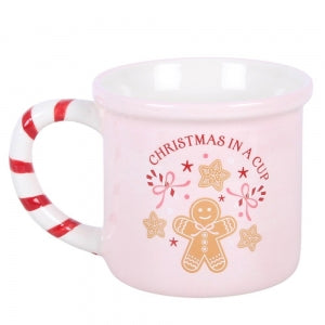 Pink Christmas in a Cup Mug - Arriving in Store September