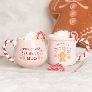 Pink Christmas in a Cup Mug - Arriving in Store September