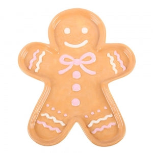 Sugarplum Bakery Gingerbread Man Serving Plate - Arriving in Store September