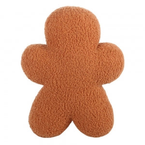Sugarplum Bakery Gingerbread Man Boucle Cushion - Arriving in Store September