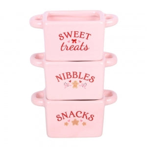 Set of 3 Sugarplum Bakery Snack Bowls - Arriving in Store September