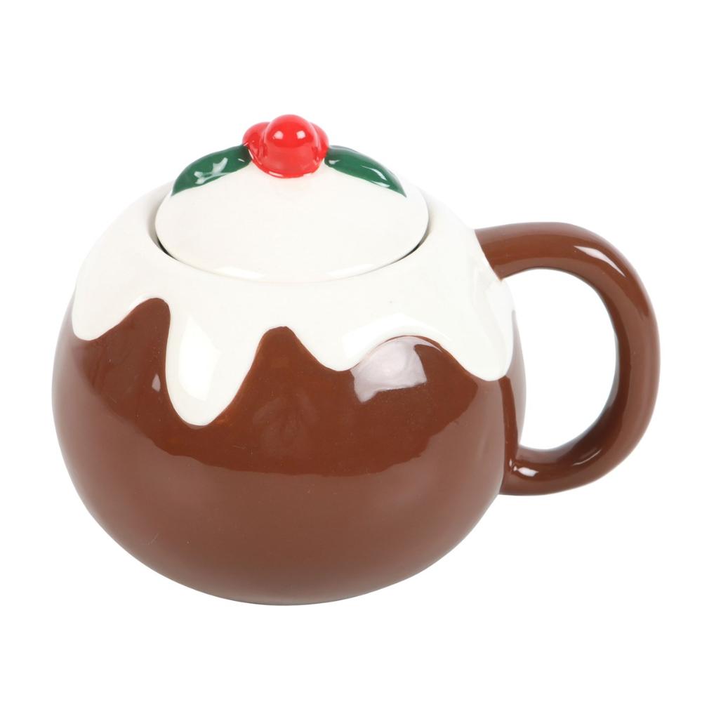 Christmas Pudding Shaped Ceramic Mug