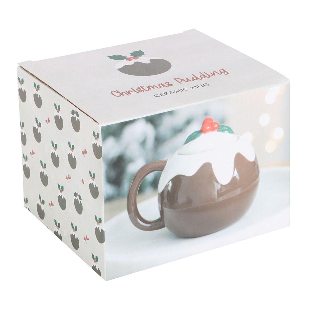 Christmas Pudding Shaped Ceramic Mug