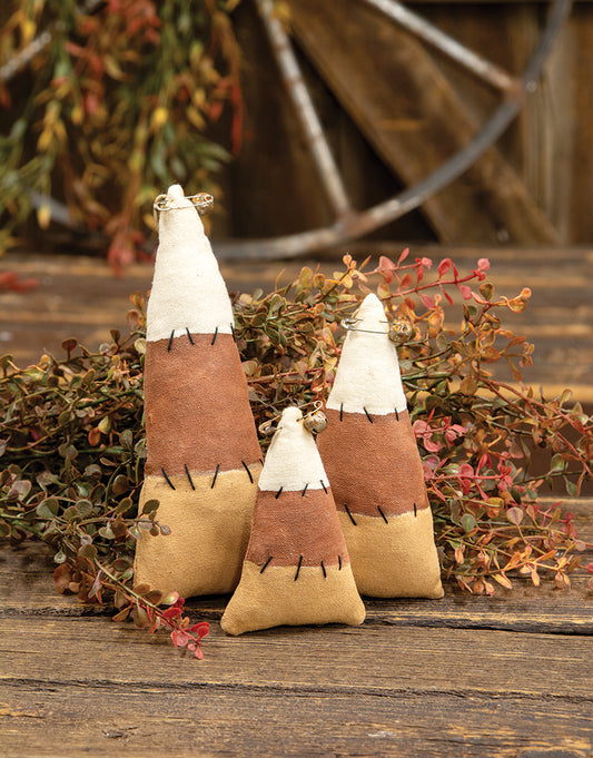 3/Set Primitive Stuffed Candy Corn - August Drop