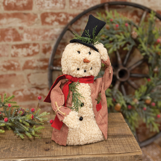 Winter Greeting Snowman Doll with Top Hat - September Drop