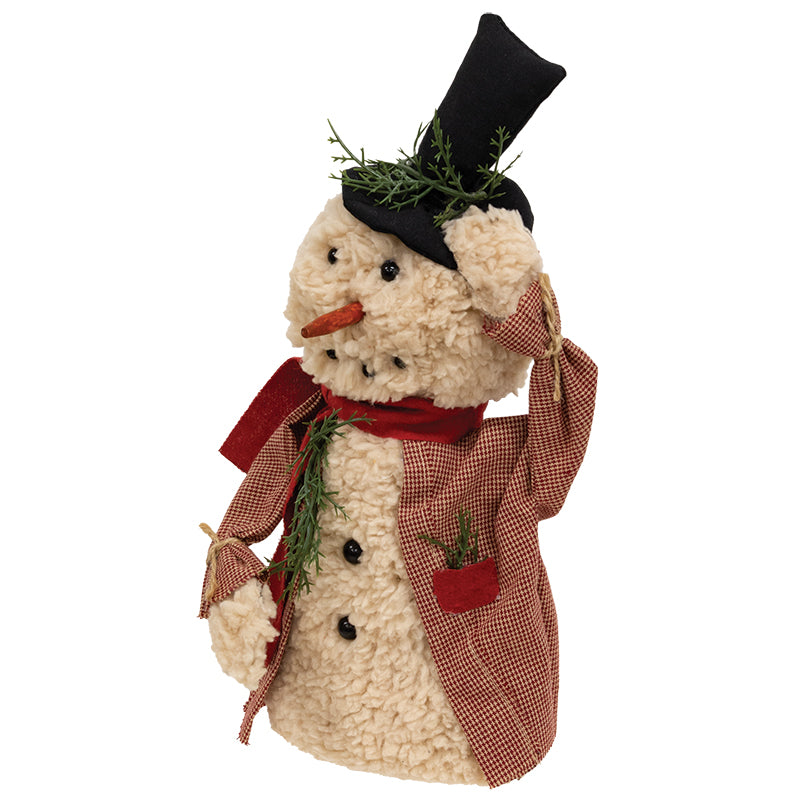 Winter Greeting Snowman Doll with Top Hat - September Drop