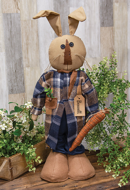 Bennett Bunny Doll w/Carrot - 24”H - Late February Drop